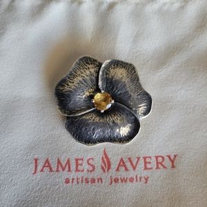 Retired James Avery Citrine flower pendant